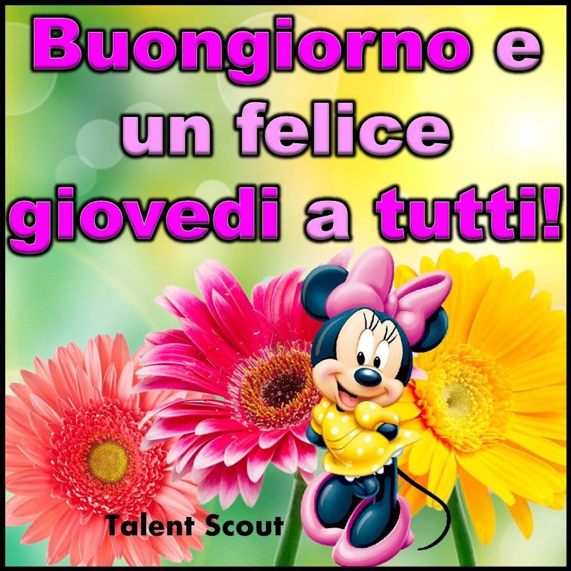 In compagnia di Minnie per iniziare questo giovedì, basta infatti un messaggino su Whatsapp per regalare un sorriso ad un amico.