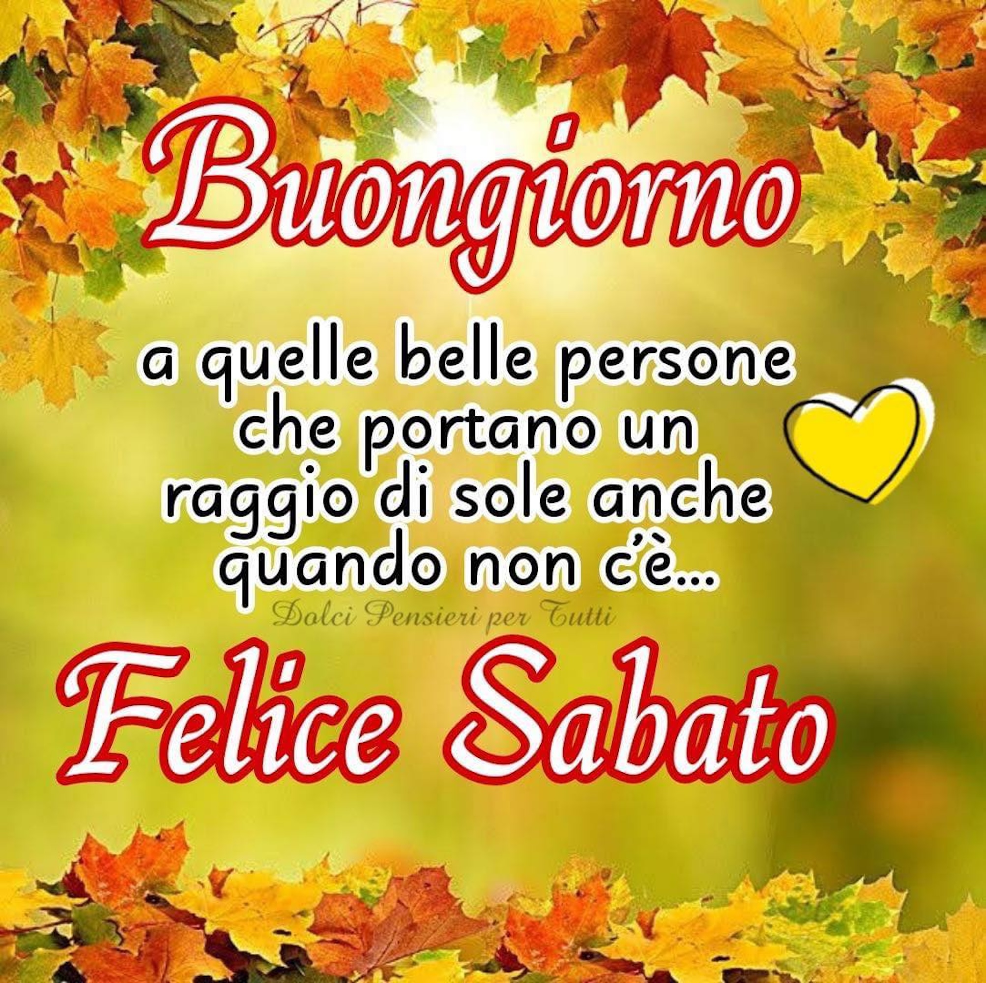 felice sabato 💛