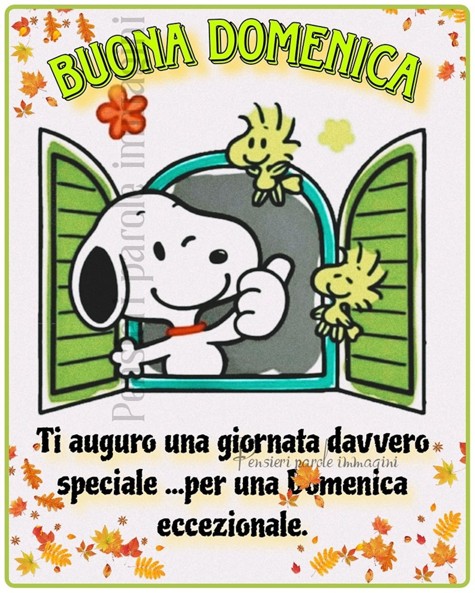 Snoopy buona domenica