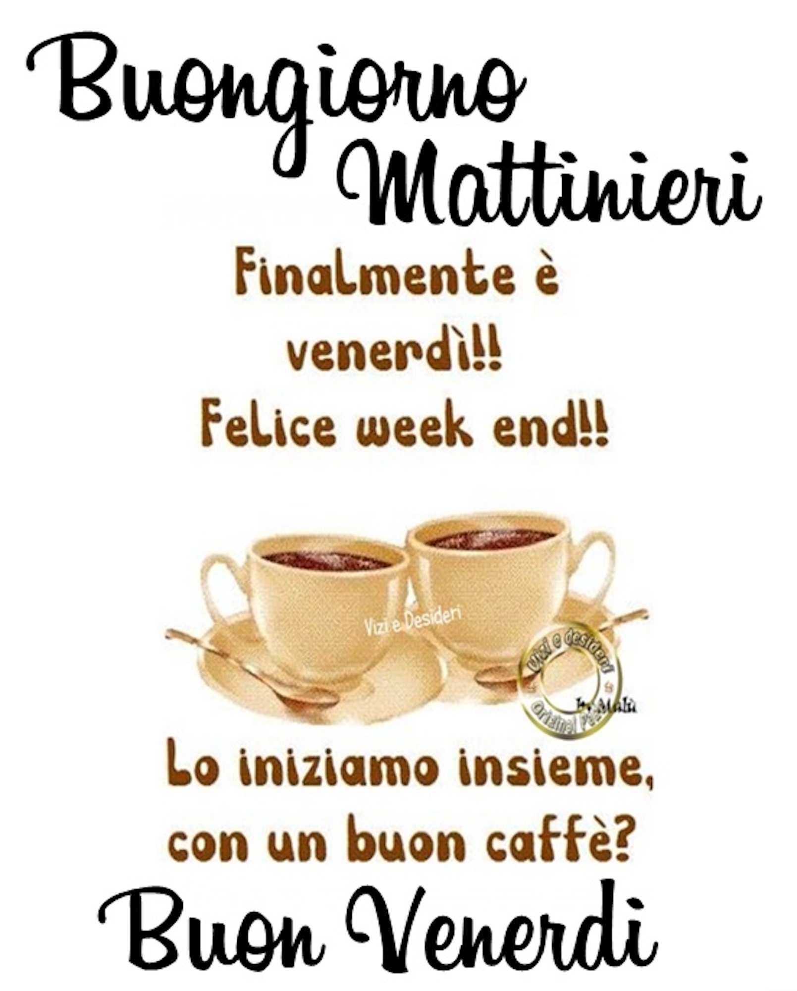 buon venerdì caffè