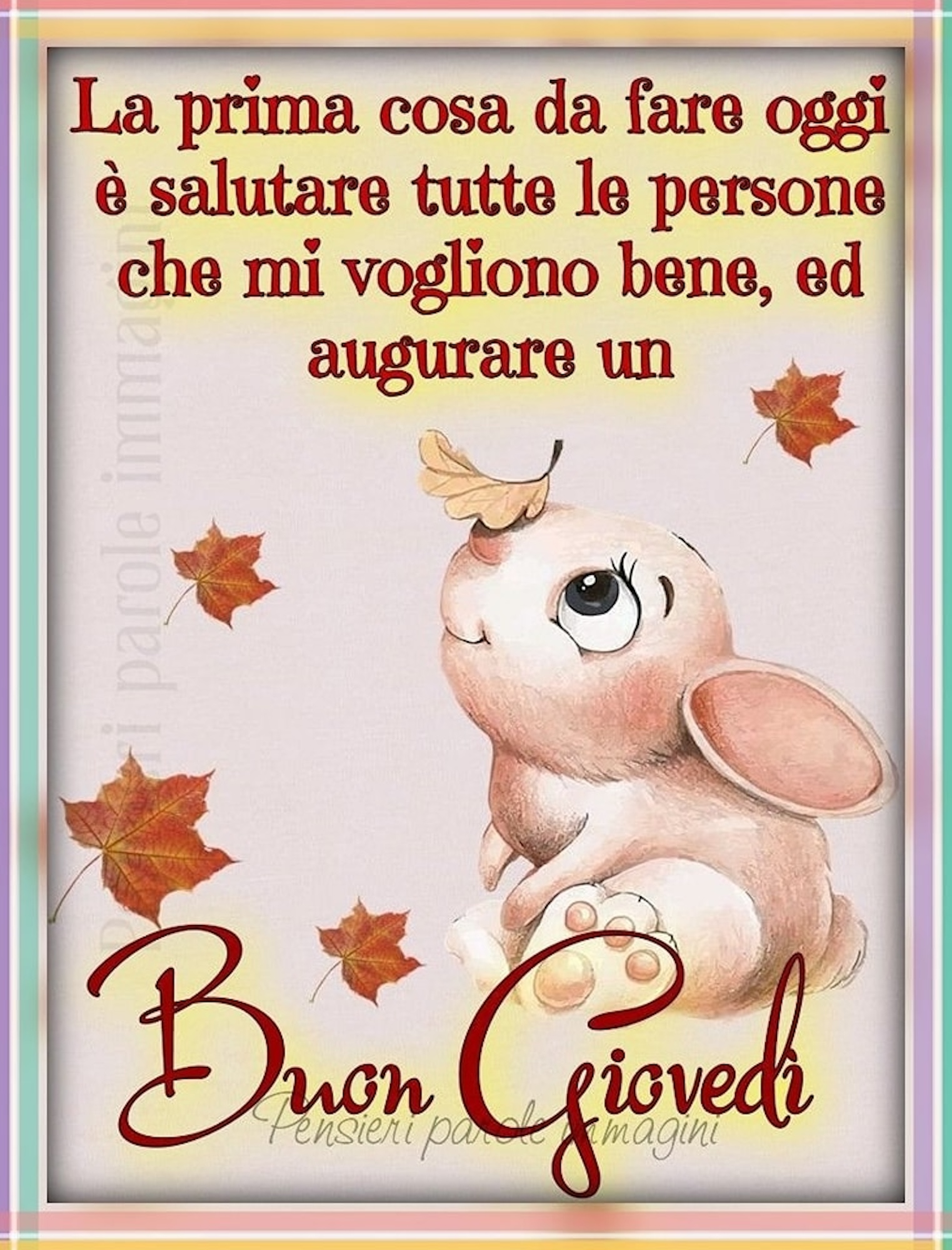 buon giovedì autunno