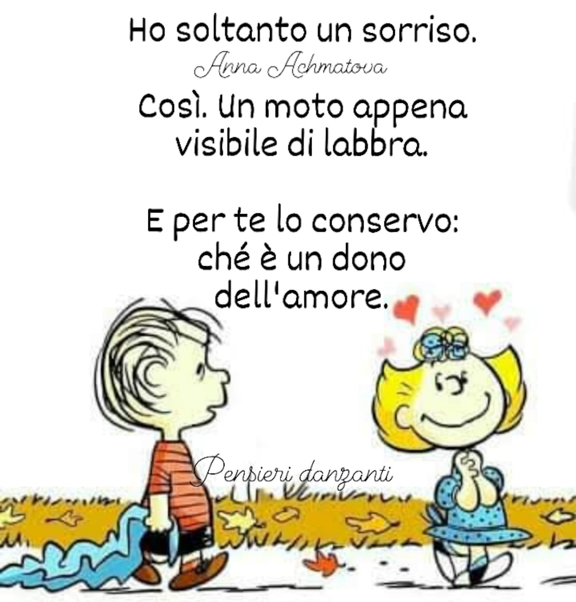 Una frase dolcissima che è quasi una dichiarazione d'Amore! ❤️