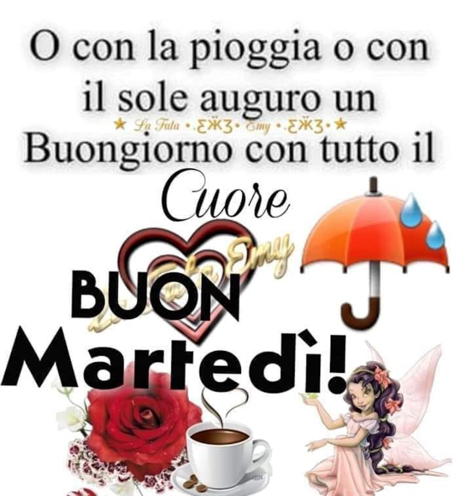 buon martedì oggi pioggia