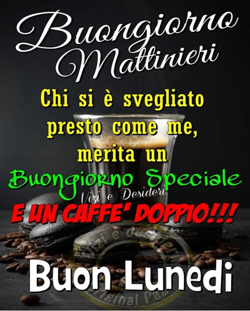 Anche se è presto... buon lunedì a tutti!!