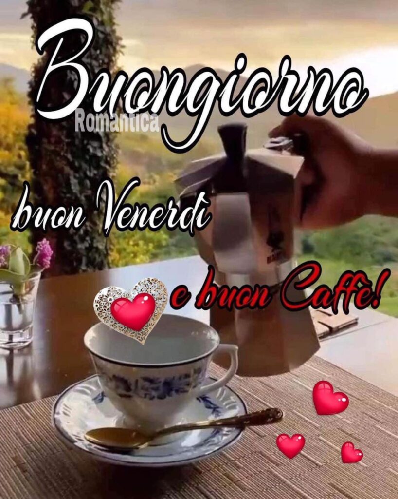 Per iniziare il nostro Venerdì, partiamo dal caffè, come ogni altro giorno della settimana!