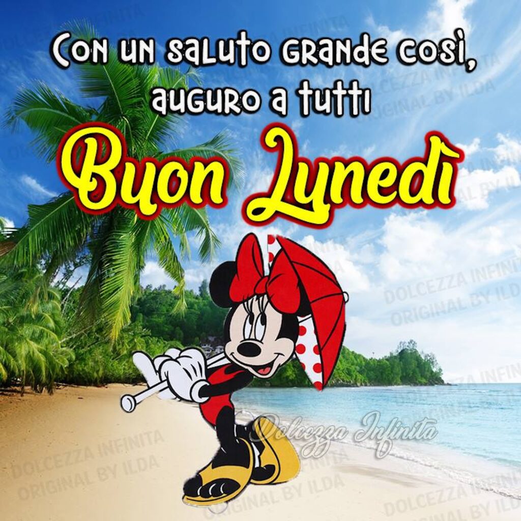 Il buon lunedì di Minnie.